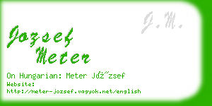 jozsef meter business card